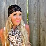 Wide Stretch Lace Headband ..