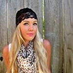 Wide Stretch Lace Headband ..