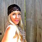 Wide Stretch Lace Headband ..