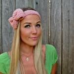 Pale Pink Bow Headband with..
