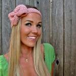 Pale Pink Bow Headband with..