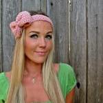 Pale Pink Bow Headband with..