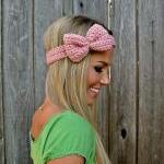 Pale Pink Bow Headband with..