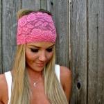 Wide Stretch Lace Headband ..